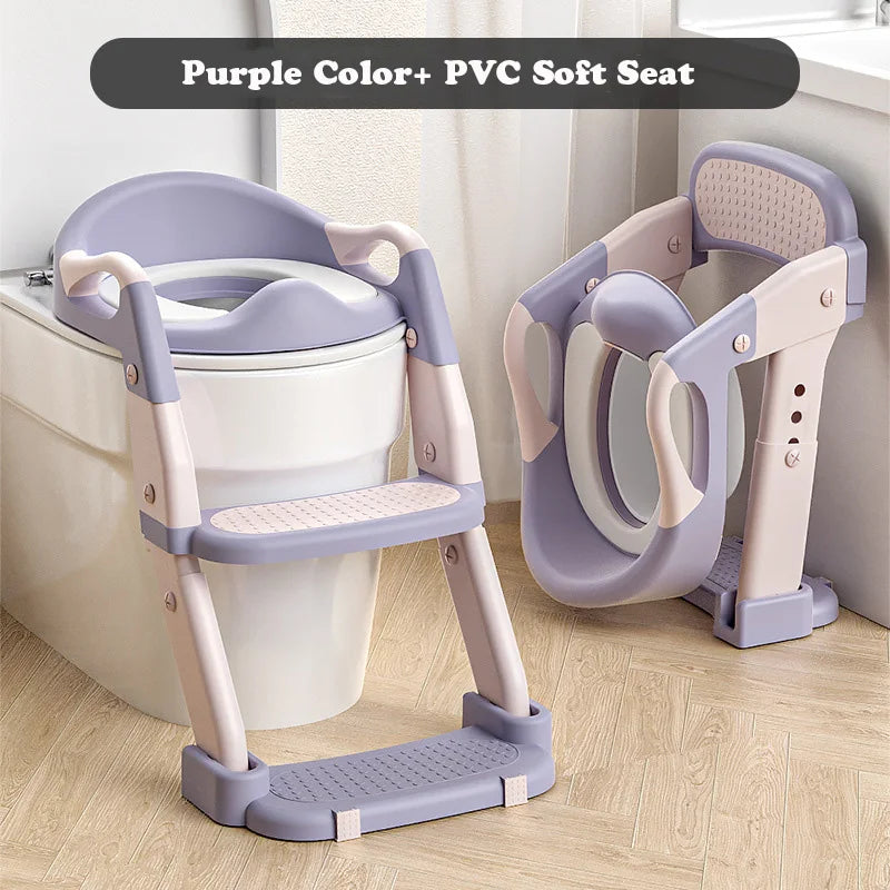 Portable Potty Child Newly Upgraded Baby Boy Potty Training Seat Step Stool Baby Potty Portable Child Urinal WC Baby Toilet Pot