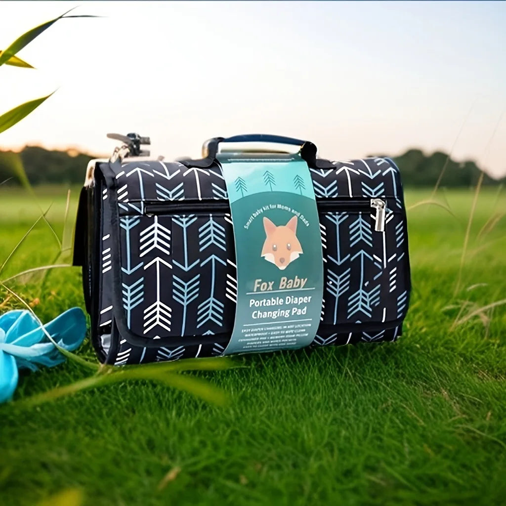 Portable Diaper Changing Pad for baby Foldable Detachable Travel Changing mat with Extra Storage, Multifunctional