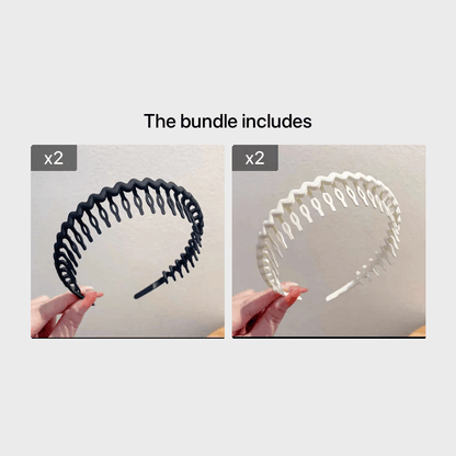 Hair Clip Frosted Color Headband Women's Non-slip Band Teeth Simple Pressure Headband Face Headband Hair Accessories