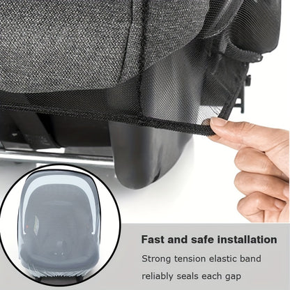 Baby Carrier Basket Stroller Universal Type Mesh Mosquito Cover Electric Bassinet Rocking Chair Mosquito Net Mesh Cover, Christmas, Halloween, Thanksgiving Day Gift