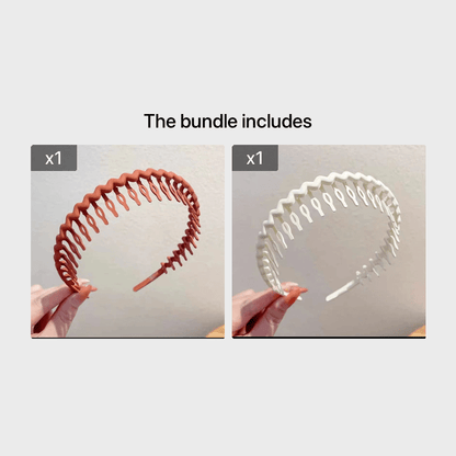 Hair Clip Frosted Color Headband Women's Non-slip Band Teeth Simple Pressure Headband Face Headband Hair Accessories