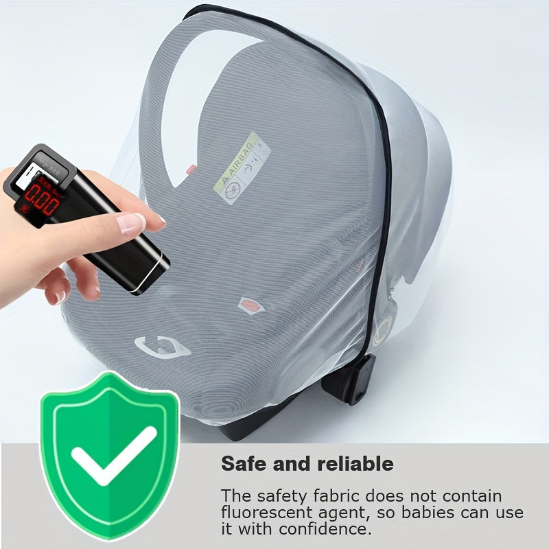 Baby Carrier Basket Stroller Universal Type Mesh Mosquito Cover Electric Bassinet Rocking Chair Mosquito Net Mesh Cover, Christmas, Halloween, Thanksgiving Day Gift