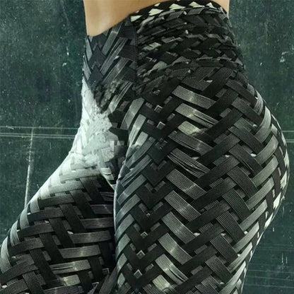 Women Sports Yoga Pants Push Up Printed Gym Fitness Leggings Workout Water Droplets Leggings Elastic Slim Running Pants Tight