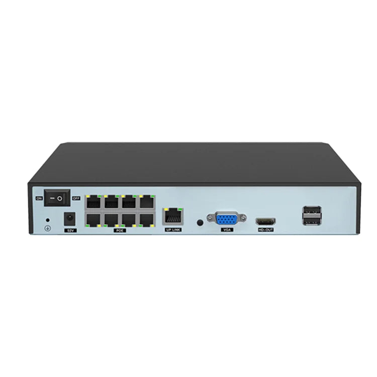 Hikvision English Version DS-7608NI-Q1/8P 8-ch 1 SATA Interface 80 Mbps Motion Detection Camera System HDMI/VGA 1U 8 PoE 4K NVR