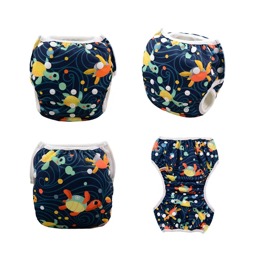 U PICK ALVABABY Reusable Swim Diaper Fashion Swimming Nappy for Baby Under 1 year Old
