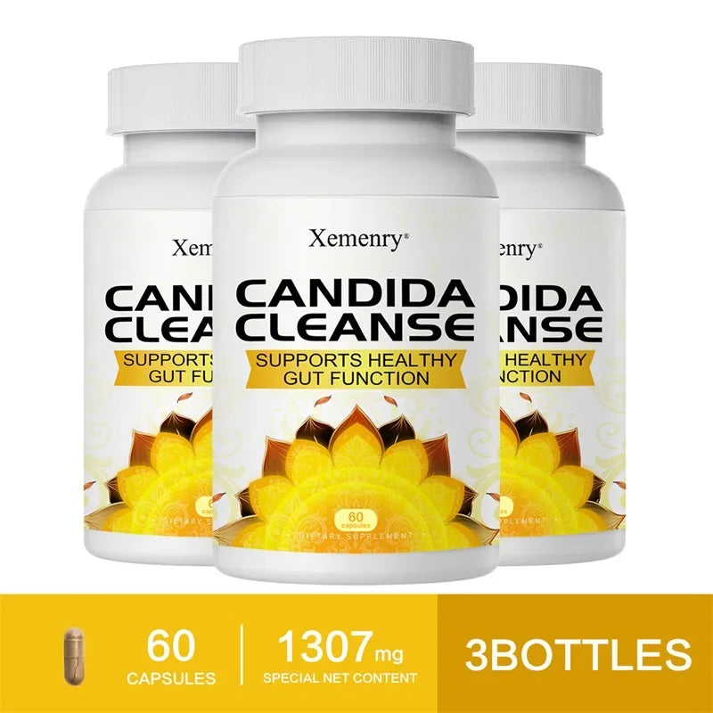 Candida Cleanse - Relieves Bloating and Stomach Distension, Promotes Intestinal Health & Digestion, Improves Immunity
