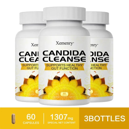 Candida Cleanse - Relieves Bloating and Stomach Distension, Promotes Intestinal Health & Digestion, Improves Immunity