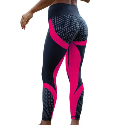 Printed Yoga Pants Women Push Up Professional Running Fitness Gym Sport Leggings Tight Trouser Leggins