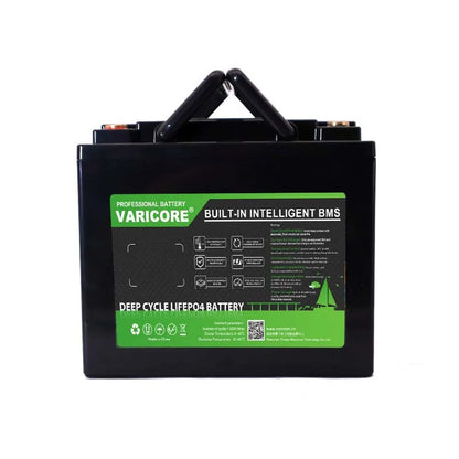 VariCore 12.8V 40AH LiFePO4 Battery with BMS Lithium Iron Phosphate Batteries 12v Car ignition inverter Solar 14.6v 10A Charger
