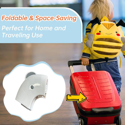 Children's Portable Folding Travel Toilet Seat With Non-Slip Silicone Pad Potty Training Seat for Toddlers, Boys and Girls
