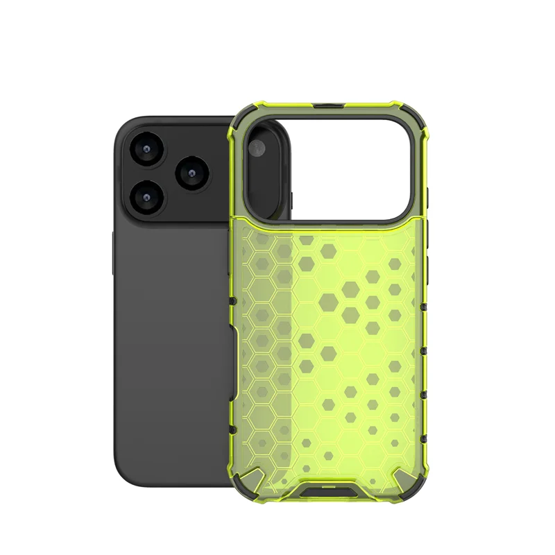 For iPhone 17 Pro Case iPhone 17 Pro Cover Honeycomb Style Bumper Shield Protective Phone Cases For iPhone 17 Pro Max Air Funda