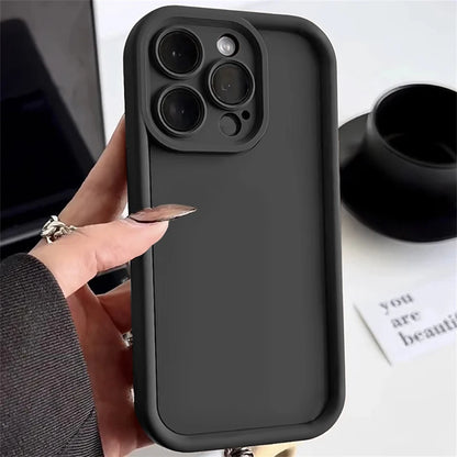 Shockproof Thicken Silicone Case For iPhone 16 15 11 12 13 14 Pro Max Phone Cases For iPhone 14 15 Plus Protective Bumper Cover