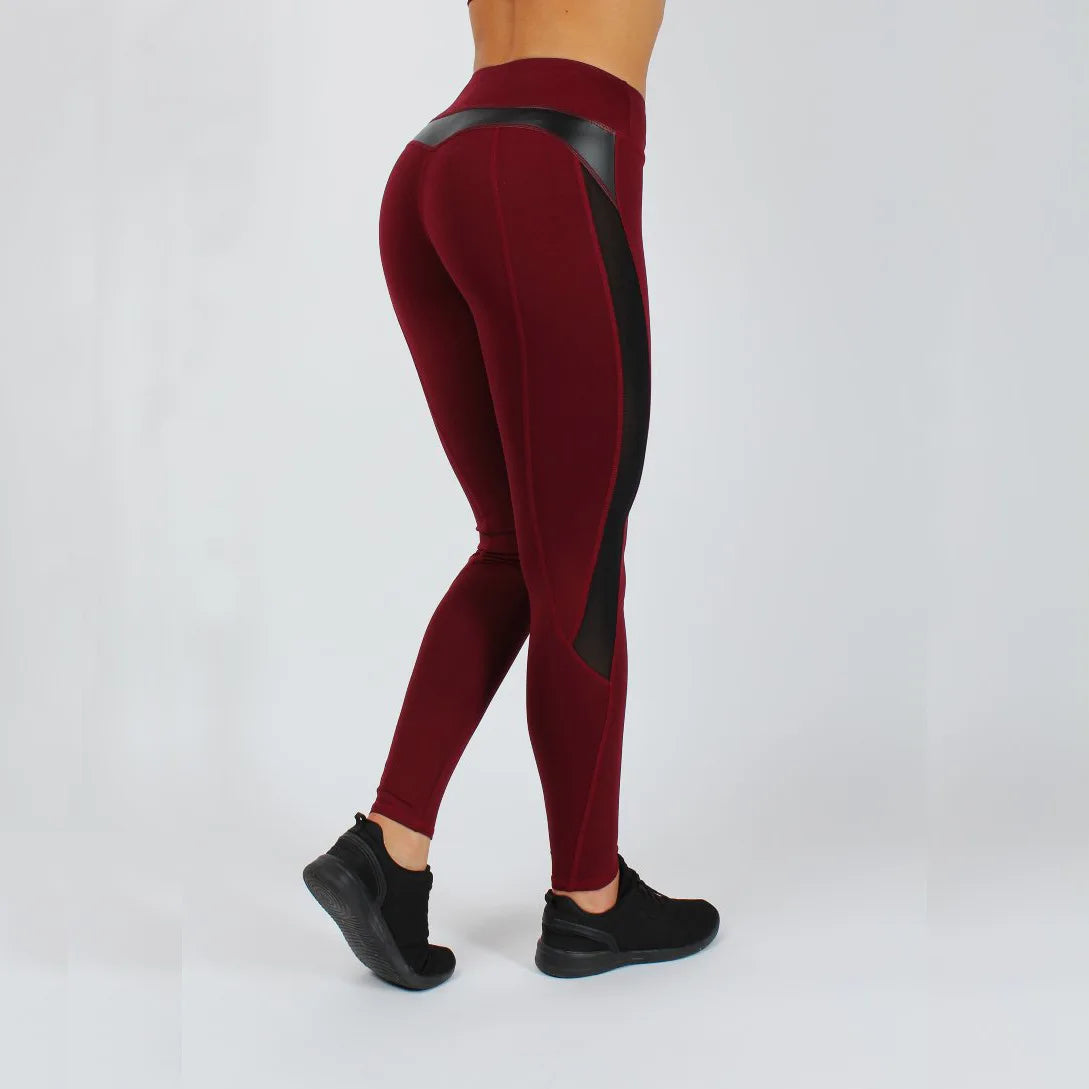 Curvy Confidence Mesh Leggings - High Waist Yoga Pants with Sheer Panels for Women | Bold & Supportive Base Layer