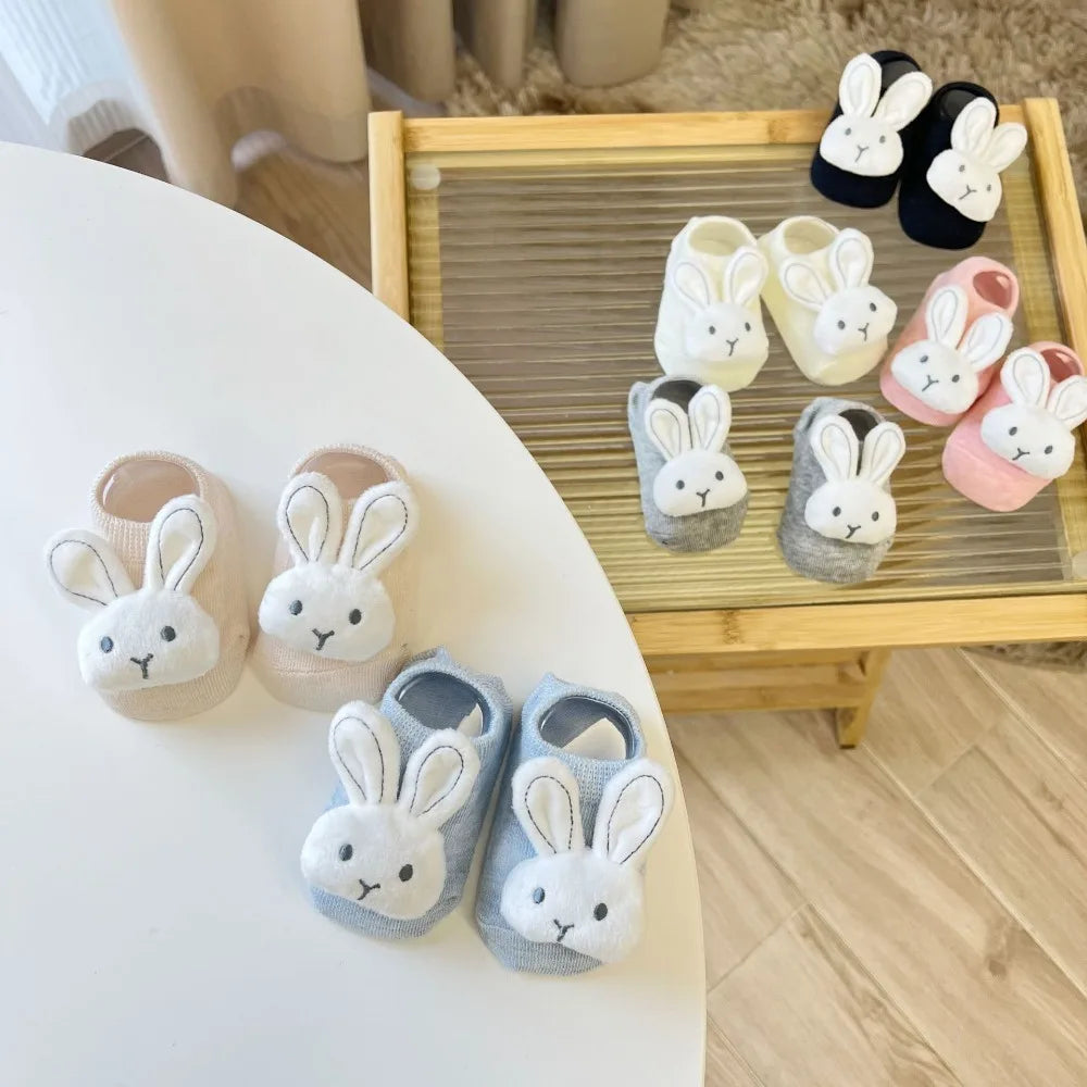 Soft and Skin Friendly Baby Silicone No-slip Floor Socks Antiskid Sweat-absorbing and Breathable Toy Floor Socks Cotton