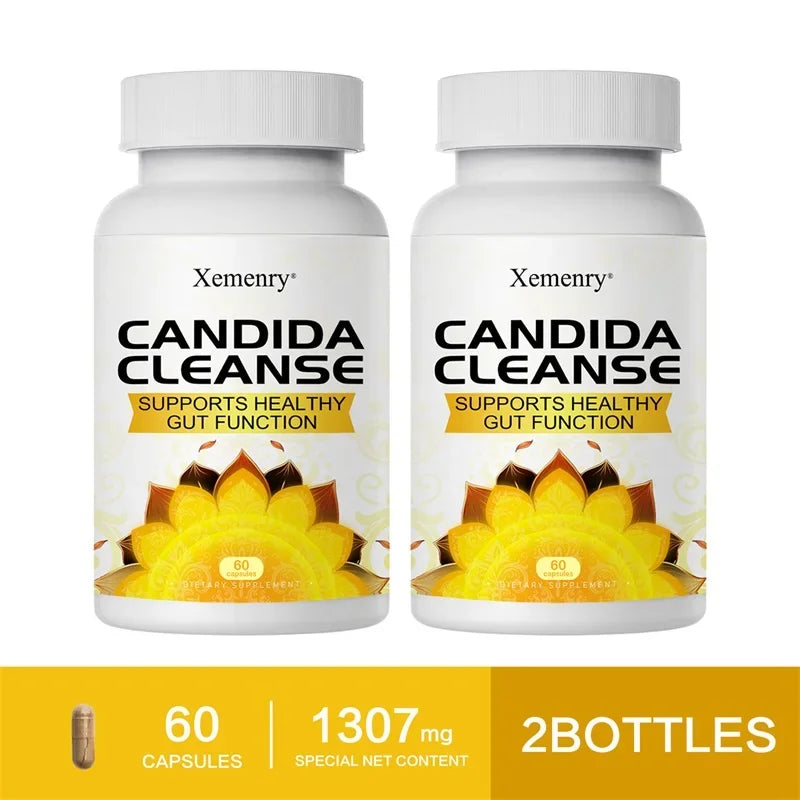 Candida Cleanse - Relieves Bloating and Stomach Distension, Promotes Intestinal Health & Digestion, Improves Immunity