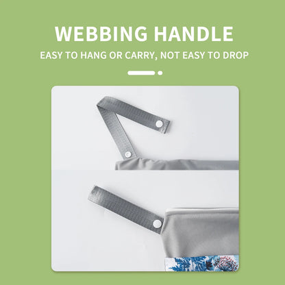Happyflute Wetbag For Baby Diapers Nappies Waterproof Reusable Diaper Bag With Two Zipper 30cmx40cm