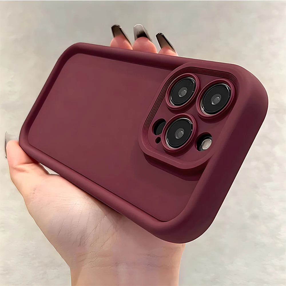 Shockproof Thicken Silicone Case For iPhone 16 15 11 12 13 14 Pro Max Phone Cases For iPhone 14 15 Plus Protective Bumper Cover