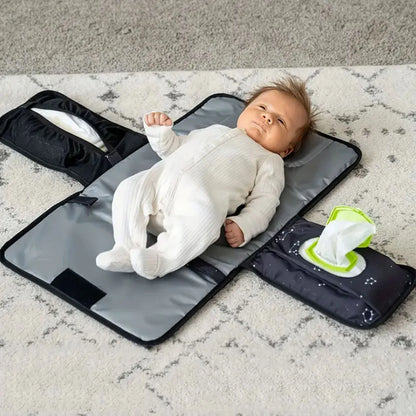Portable Diaper Changing Pad for baby Foldable Detachable Travel Changing mat with Extra Storage, Multifunctional