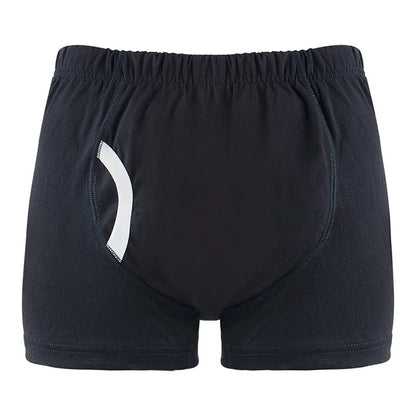 Adult Diaper Men's Washable Incontinence Shorts Open Underwear Adult Patient Reusable Breathable Pant Diaper for Elderly