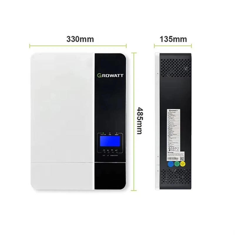 Growatt 5KW OFF Grid Inverter Single Phase 48V 230V 5Kw Pure Sine Wave Grid Compatible With Wifi Hybrid Inverter SPF 5000ES