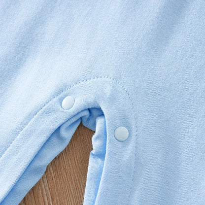 Baby Clothing Solid Color Polo Shirt Spring and Autumn Long Sleeve Cotton Boys and Girls' Bodysuit