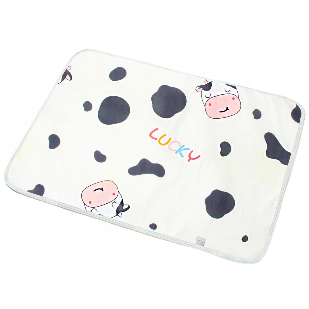 50*70cm Baby Diaper Changing Mat Portable Foldable Washable Waterproof Mattress Travel Pad Floor Mats Cushion Reusable Pad Cover