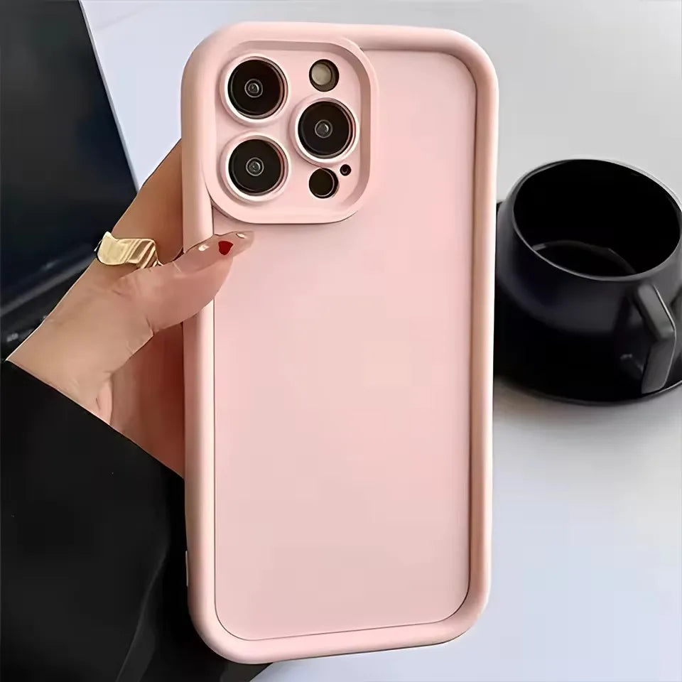 Shockproof Thicken Silicone Case For iPhone 16 15 11 12 13 14 Pro Max Phone Cases For iPhone 14 15 Plus Protective Bumper Cover