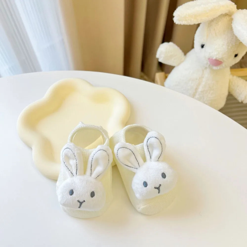 Soft and Skin Friendly Baby Silicone No-slip Floor Socks Antiskid Sweat-absorbing and Breathable Toy Floor Socks Cotton