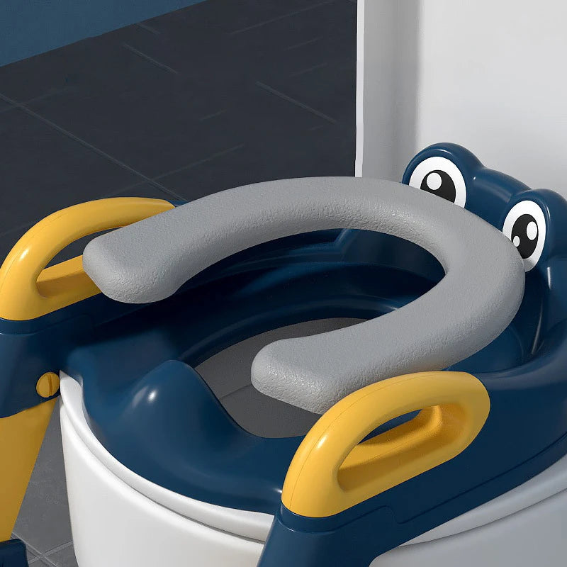 Auxiliary Stair-type Children's Toilet Seat Supplies Infant Baby Ladder Folding Toilet.