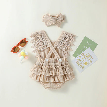 2024 New Style Baby Girls Summer Sleeveless Solid With Bow Fashion  Outdoor Streetwear Dress
