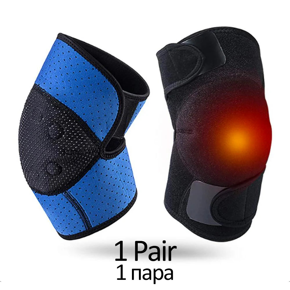 2PCS Tourmaline Knee brace Self Heating Knee Support Kneepad Arthritis Pain Relief magnetic knee pain Magnetic Knee pain Brace