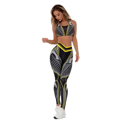 Pants Women Leggings Sports Fitness Female Tights Yoga Trousers Gym Printed Yoga Bottom Pants Lift Hip High Waist Bottom