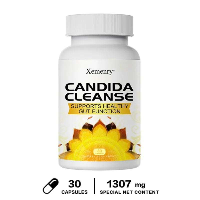 Candida Cleanse - Relieves Bloating and Stomach Distension, Promotes Intestinal Health & Digestion, Improves Immunity