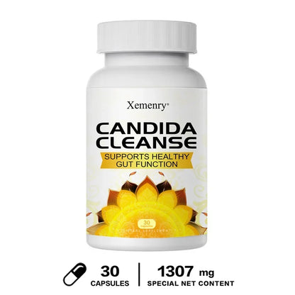 Candida Cleanse - Relieves Bloating and Stomach Distension, Promotes Intestinal Health & Digestion, Improves Immunity