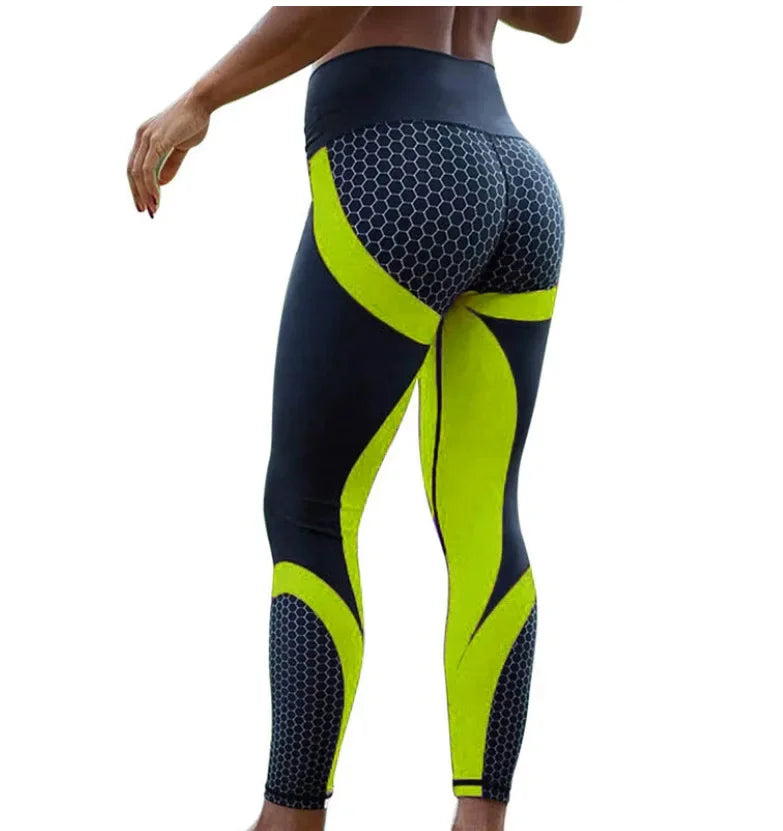 Printed Yoga Pants Women Push Up Professional Running Fitness Gym Sport Leggings Tight Trouser Leggins
