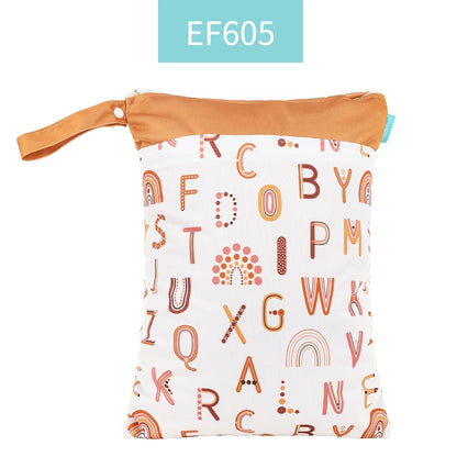 Happyflute Wetbag For Baby Diapers Nappies Waterproof Reusable Diaper Bag With Two Zipper 30cmx40cm
