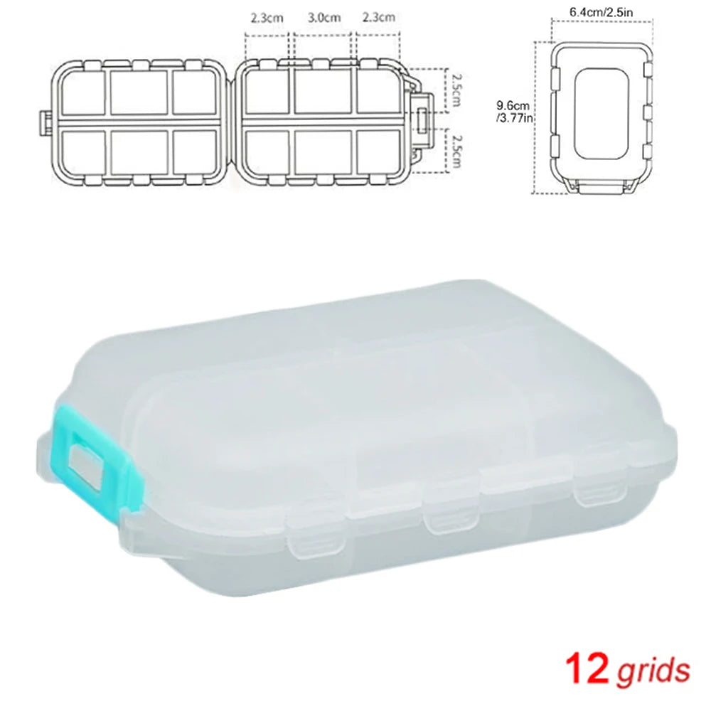 Tcare Portable Pill Case Folding Medicine Drugs Pills Capsule Tablet Container Boxs Plastic Empty Drug Organizer Pillbox Cases