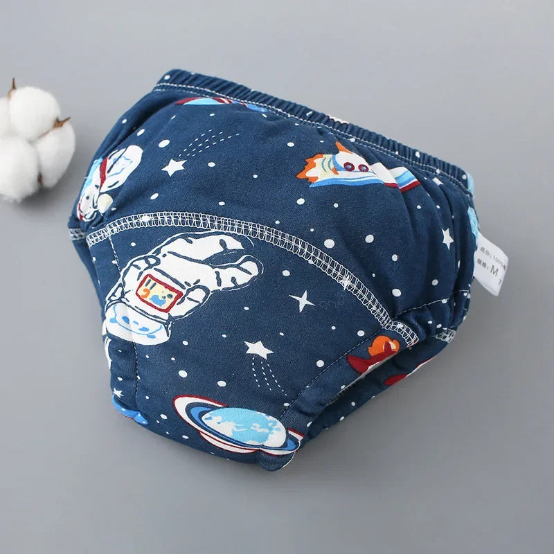 Baby Waterproof Diapers Pee Shorts Underwears Reusable Soft Cotton Toddler Potty Training Pants for Boys Girls Baby Nappies