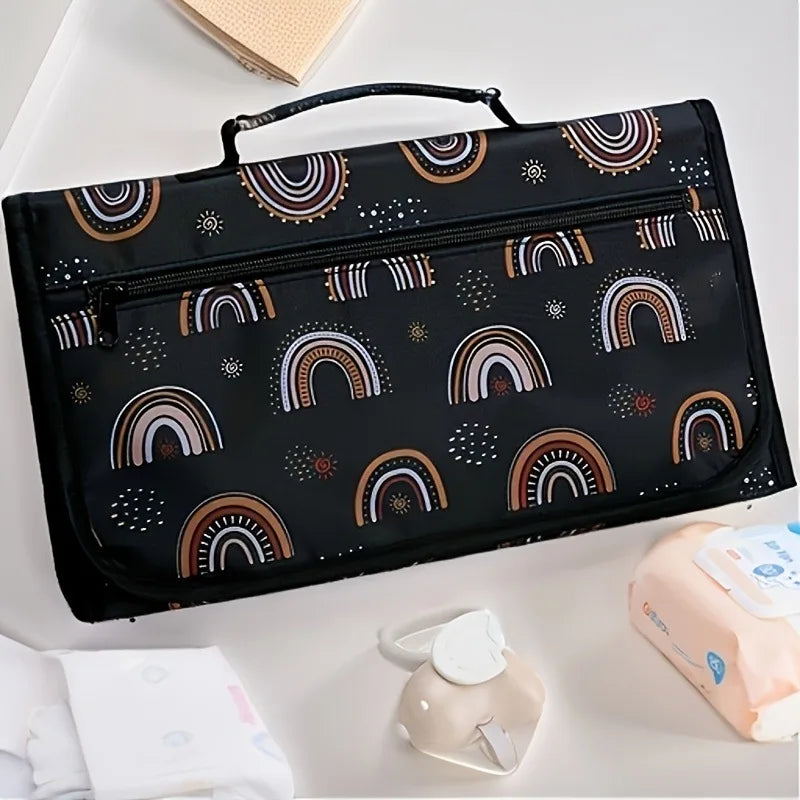Portable Diaper Changing Pad for baby Foldable Detachable Travel Changing mat with Extra Storage, Multifunctional