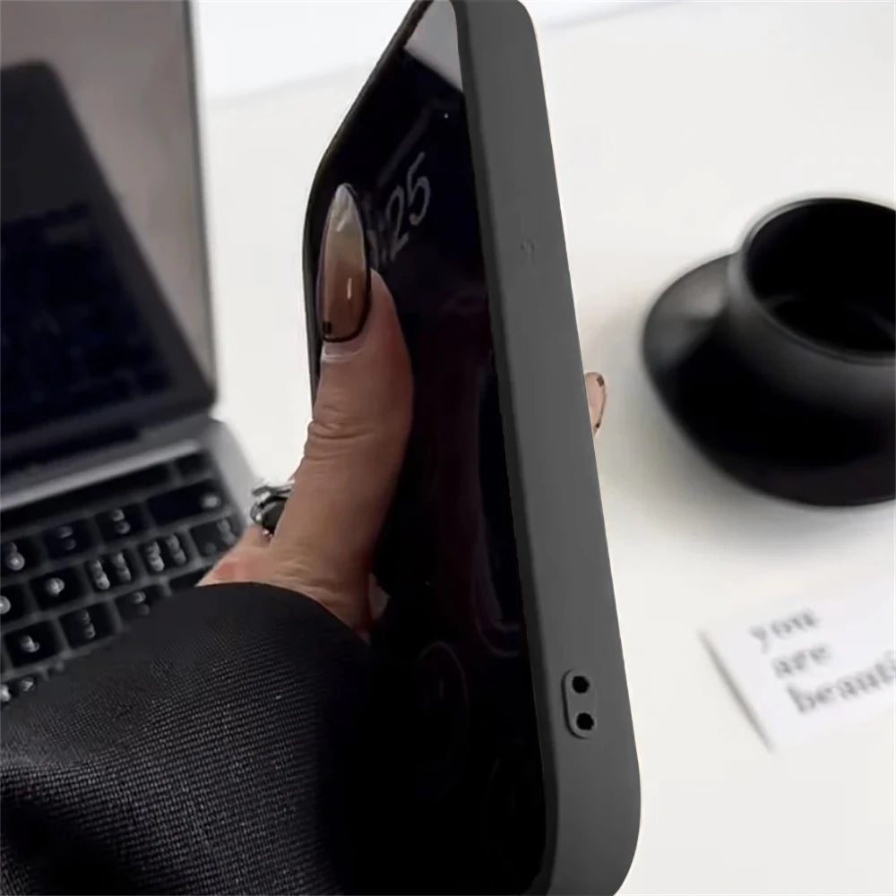 Shockproof Thicken Silicone Case For iPhone 16 15 11 12 13 14 Pro Max Phone Cases For iPhone 14 15 Plus Protective Bumper Cover