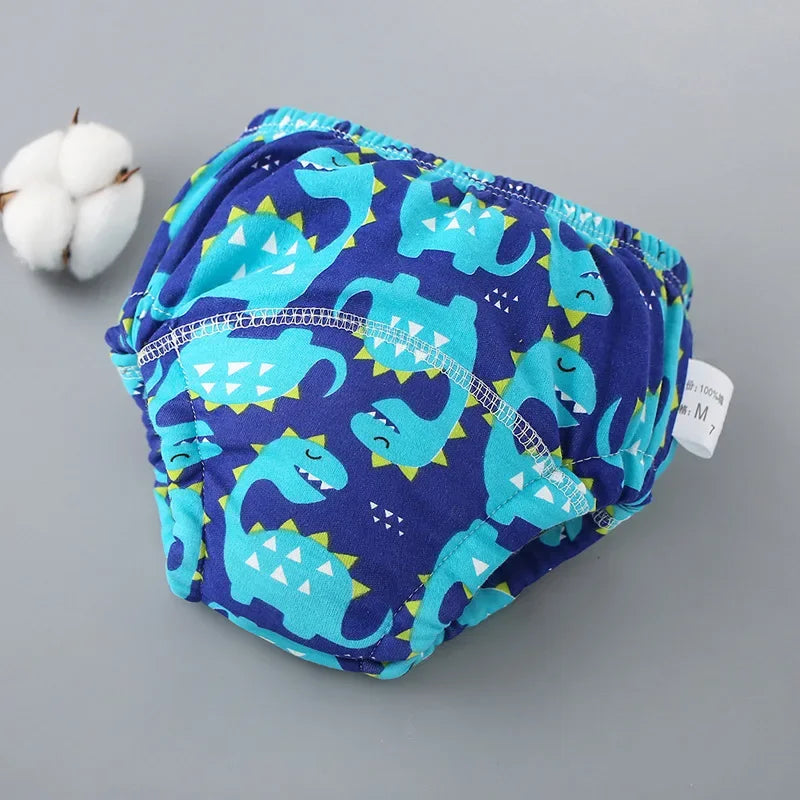 Baby Waterproof Diapers Pee Shorts Underwears Reusable Soft Cotton Toddler Potty Training Pants for Boys Girls Baby Nappies