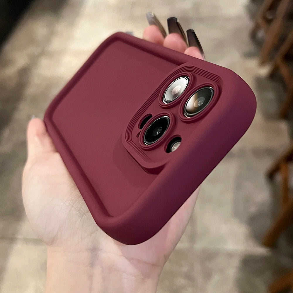 Shockproof Thicken Silicone Case For iPhone 16 15 11 12 13 14 Pro Max Phone Cases For iPhone 14 15 Plus Protective Bumper Cover