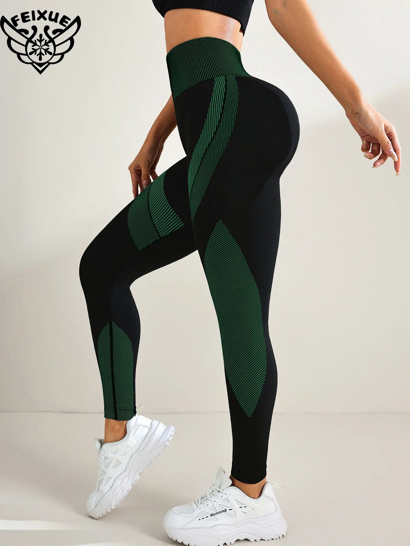 Women Yoga Pants Butt Lift High Waist Workout Legging Running Training Tights Tummy Control Stretchy Workout Seamless Sportswear