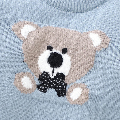 Baby Rompers Hats Clothes Sets 0-18m Autumn Winter Newborn Boys Girls Jumpsuits Outfits 2pc/Set Long Sleeve Toddler Knit Costume