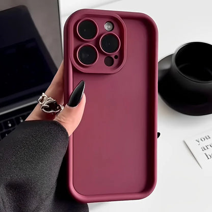 Shockproof Thicken Silicone Case For iPhone 16 15 11 12 13 14 Pro Max Phone Cases For iPhone 14 15 Plus Protective Bumper Cover