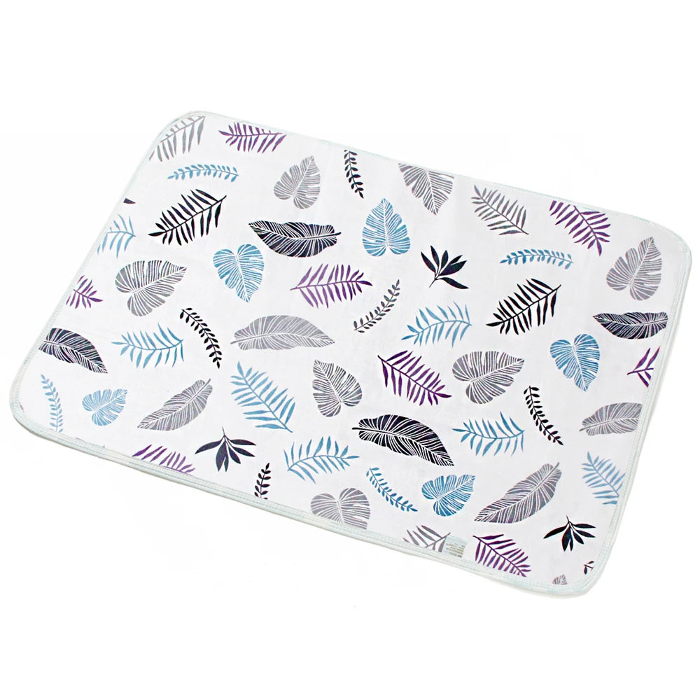50*70cm Baby Diaper Changing Mat Portable Foldable Washable Waterproof Mattress Travel Pad Floor Mats Cushion Reusable Pad Cover
