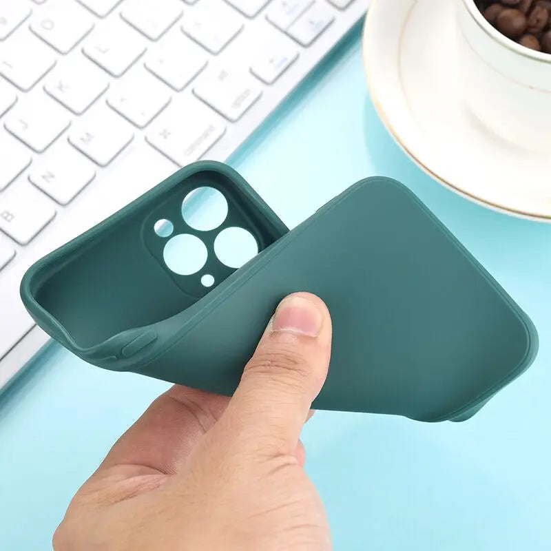 New Camera Protection Silicone Phone Case For iPhone 11 12 13 Pro Max 6 6s 7 8 Plus XR X XS MAX SE 2020 Mini Case Cover Cases