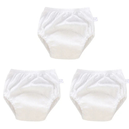 3pcs/lot Newborn Training Pants Cotton Thin Summer Baby Shorts Washable Boy Girls Cloth Diapers Reusable Nappies Infant Panties