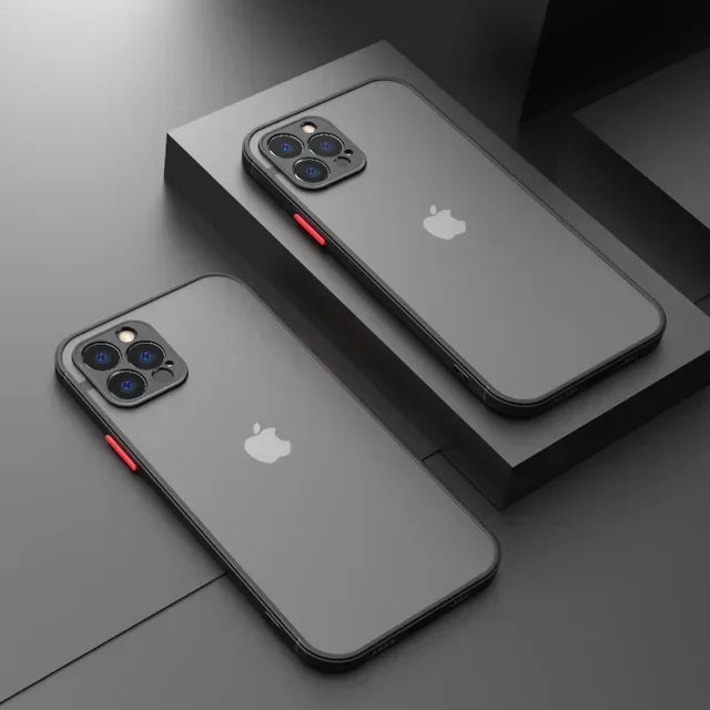 Matte Phone Case For iPhone 14 13 12 15 Pro Max Mini Luxury Soft Silicone Shockproof Case For iPhone 11 XS MAX X XR 7 8 Plus SE