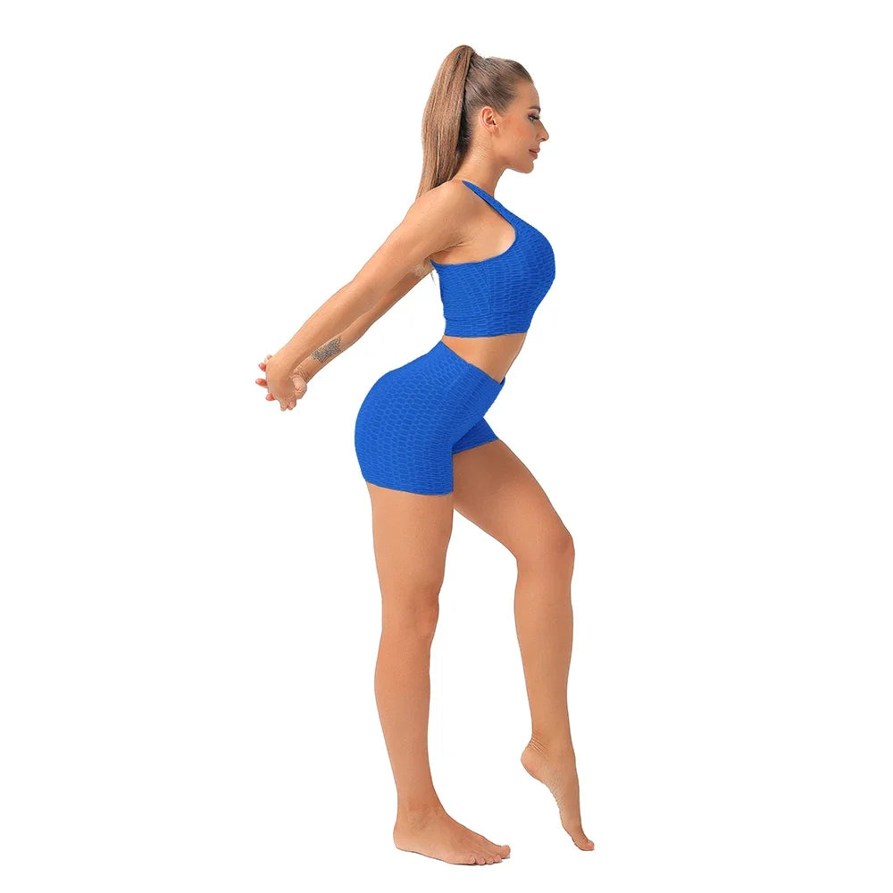 Women  High Waist Push Up Running Yoga Pants Sport Shorts Yoga Clothing Gym Quick Dry Fitness Seamless Hip Lift Tight Sportswear